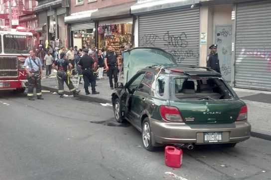 The aftermath of a crash on Canal Street in August.